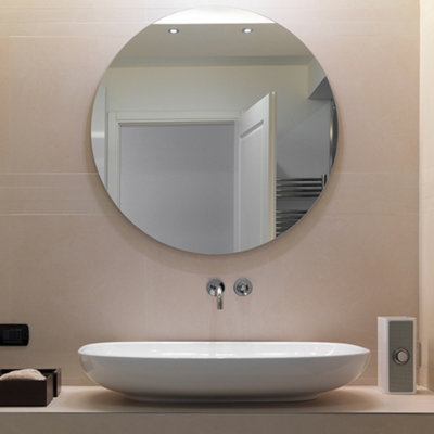 320W Milano Round Mirrored Far Infrared Heating Panel Wall Mounted
