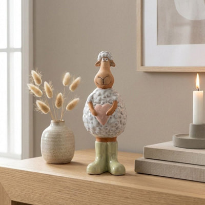 Garden Greatness Standing Sheep In Wellies Ornament from B&Q