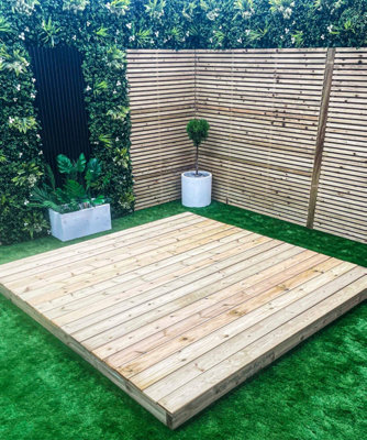 4.2X4.2M Value Decking Kit (No Handrail) from B&Q