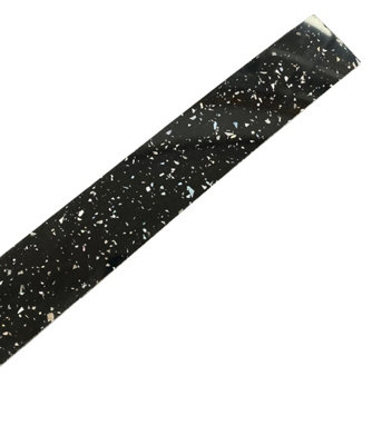 B&Q -  Strass Noir Black Sparkle Worktop Edging Strip 1300mm X 44mm