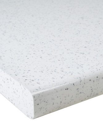 B&Q - White Sparkle  Worktop 1000 X 600 X 40mm