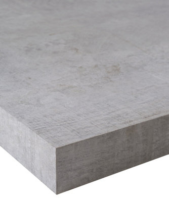 B&Q - Woodstone Grey Square Edge  Worktop 3000 X 600 X 40mm