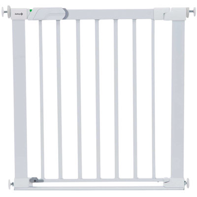 Safety 1St Pressure Fit Securtech Flat Step Gate 73Cm80Cm Metal White from B&Q