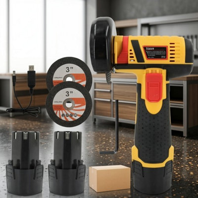 Mini Angle Grinder Cordless 12V Rechargeable Grinding Polishing Tool Compact Handheld Pack from B&Q