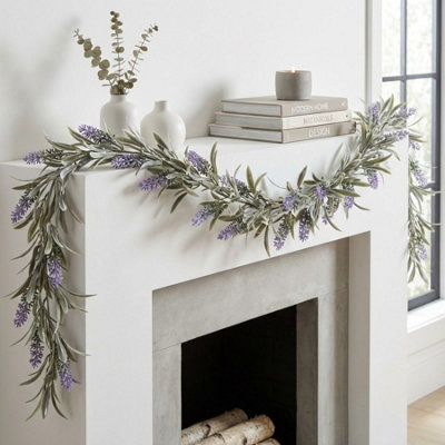 Garden Greatness 6Ft Artificial Lavender Garland from B&Q