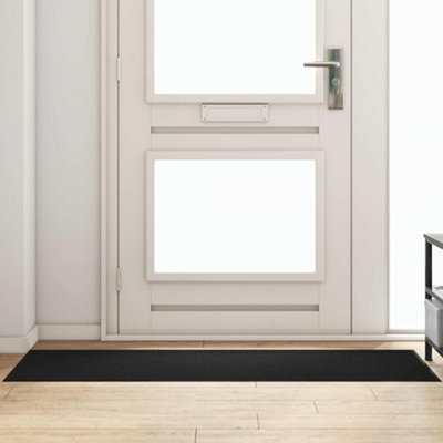 B&Q -  Rectangular Door Mat Black 60X180 Cm