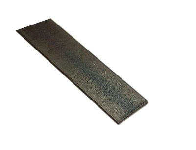  - Black Varnished Drawn Steel Flat Bar(L)1000mm (W)10mm (T)2mm