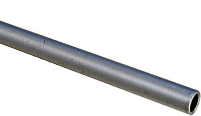 Anodised Incolore Aluminium Round Tube(L)1M (Dia)10mm (T)1mm from B&Q
