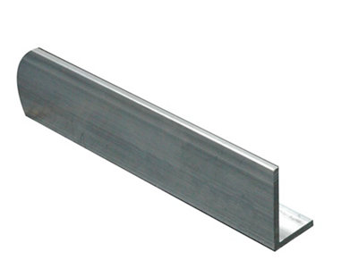 Aluminium Unequal L-Shaped Angle Profile(L)1M (W)40mm (D)10mm (T)1.5mm from B&Q