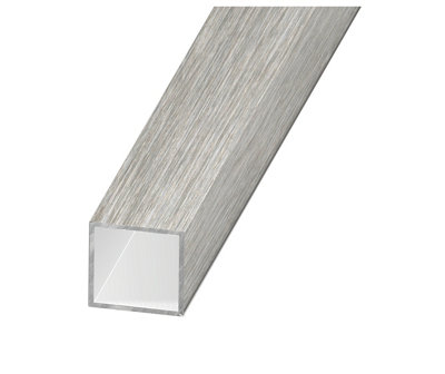 CQFD Anodised Aluminium Square Tube(L)1M (W)10mm (T)1mm from B&Q