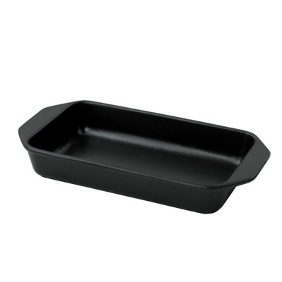 Chasseur Cast Iron Rectangular Dish26CmMatt Black from B&Q