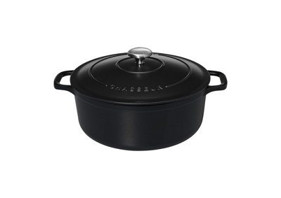 Chasseur 18Cm Round CasseroleMatt Black from B&Q