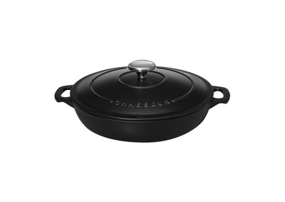 B&Q -  24Cm Serving CasseroleMatt Black