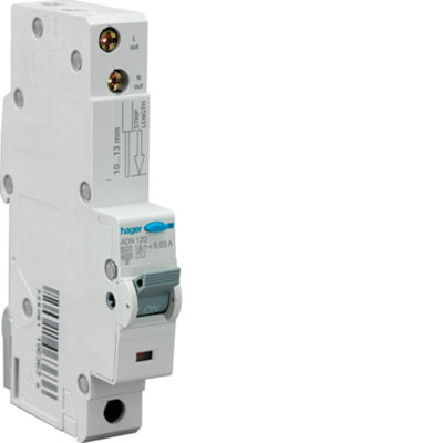 Hager Rcbo Circuit BreakerType B10A30Ma Adn110 from B&Q