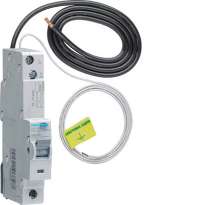 Hager Rcbo 1M 1P 10Ka C-45A 30Ma  AC Type from B&Q