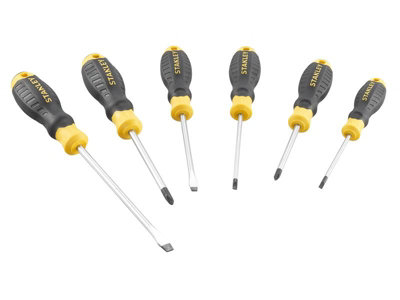 Stanley Stht16165-0 Cushion Grip Screwdriver Set6 Piece Sta016165 from B&Q