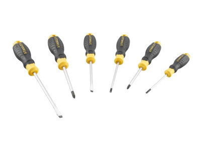 Stanley Stht16172-0 Cushion Grip Screwdriver Set6 Piece Sta016172 from B&Q