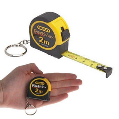 Stanley Fmht1-33856 1-33-856 Sta133856 2M Mini Tape Measure Key Chain Keyring from B&Q