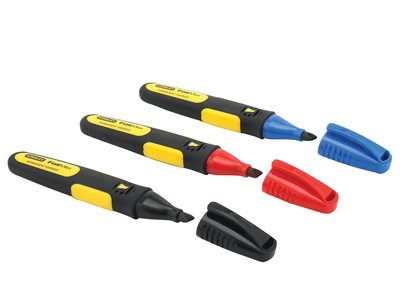 Stanley Tools Fatmax Chisel Tip Markers Set Of 3Versatile Permanent Markers from B&Q