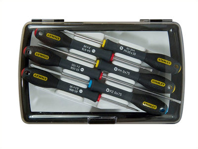 Stanley 0-65-492 Fatmax Precision Screwdriver Set6 Piece Sta065492 from B&Q