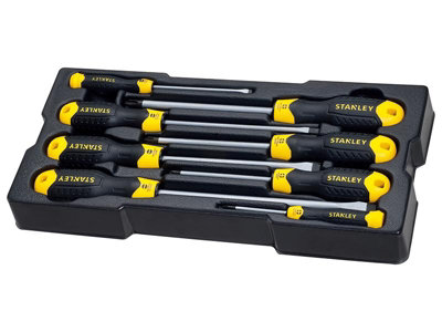 B&Q -  8-Piece Screwdriver Set With Durable Tips