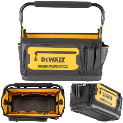 Dewalt Dwst60106-1 Pro 20" Tool Tote Tool Bag Storage Water Resistant 36 Pockets