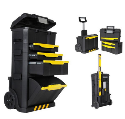 Stanley Detachable Modular Rolling Workshop Toolbox Chest 1-79-206 Sta179206 from B&Q