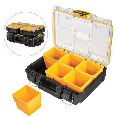 Dewalt Tough System 2.0 Dwst83392-1 Half Width Deep Tool Organiser + 6 Inserts from B&Q