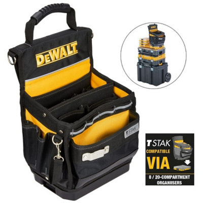 Dewalt Dwst83541-1 Tool Organiser Heavy Duty Tool Belt PouchTough Case Tstak from B&Q