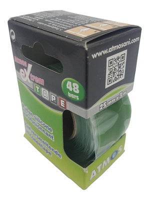 Atmos Green Silicone Tape Self-Fusing Elastic Insulating Leakproof Strong Resistant from B&Q