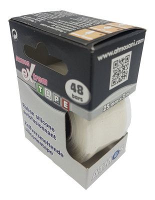 Atmos White Silicone Tape Self-Fusing Elastic Insulating Leakproof Strong Resistant from B&Q