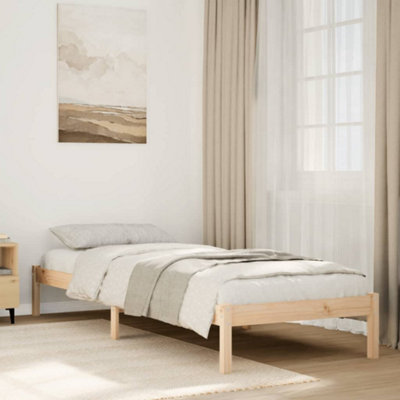 Berkfield Extra Long Bed Frame Without Mattress 80X220 Cm Solid Wood Pine from B&Q