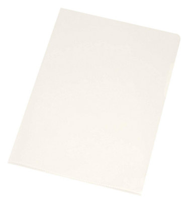 Q-Connect A4 Cut Flush Folder(Pack Of 100)Clear from B&Q
