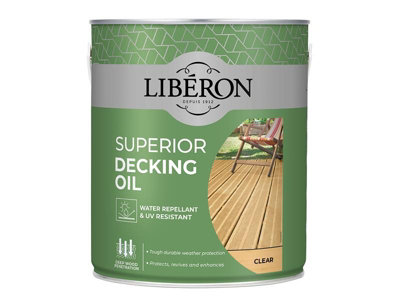 Liberon Clear Decking Oil 2.5 Litre High Uv Water Resistant