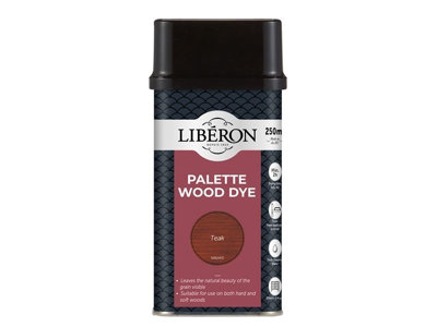 Liberon Palette Teak Wood Dye 250Ml For Interior Wood Finishing from B&Q