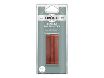 Liberon 126841 Shellac Filler Sticks Medium 3 Pack Libsfsmn from B&Q