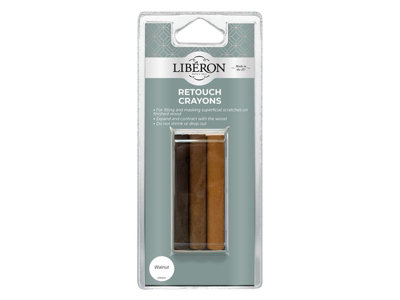 Liberon 126930 Retouch Crayons Walnut 3 Pack Librcwn from B&Q