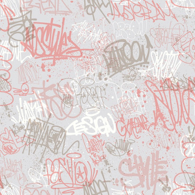 Muriva Grey Novelty Distressed Effect Embossed Wallpaper