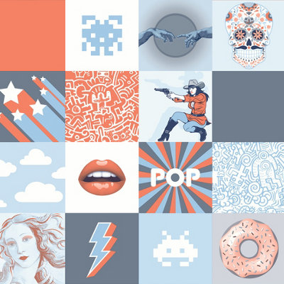 Muriva Blue Novelty 3D Effect Embossed Wallpaper from B&Q