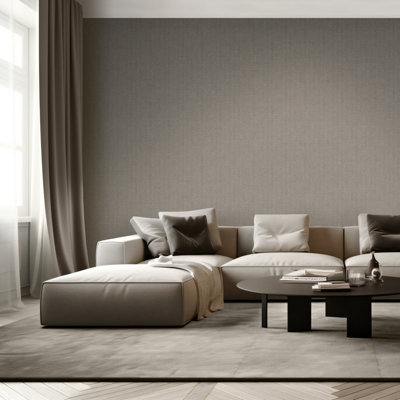 Muriva Venezia Texture Brown Heavy Weight Vinyl from B&Q