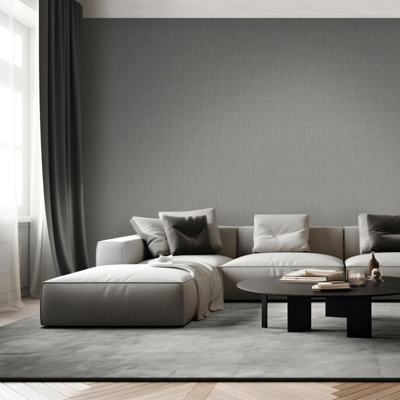 Muriva Venezia Texture Grey Heavy Weight Vinyl from B&Q