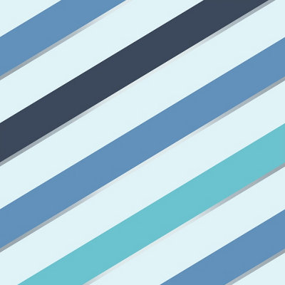 Muriva Blue Stripe Metallic Effect Embossed Wallpaper from B&Q