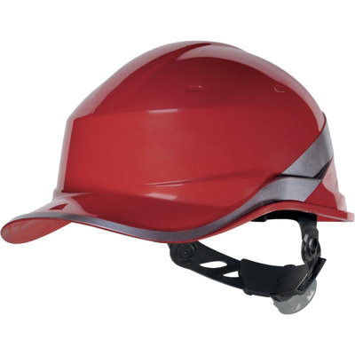 Delta Plus Diamond V Red Abs High Vision Electrical Insulated Safety Helmet from B&Q