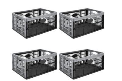 32L Collapsible Plastic Foldable Crates - 4