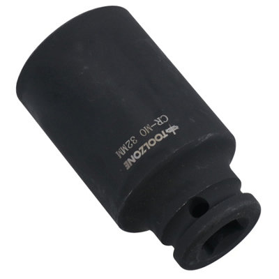 32mm 1/2in Drive Double Deep Metric Impact Socket Single Hex 6 Side