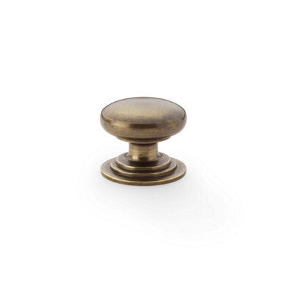 32mm Antique Brass Cabinet Knob Kitchen Cupboard Door Drawer Pull Handle Wardrobe Furniture