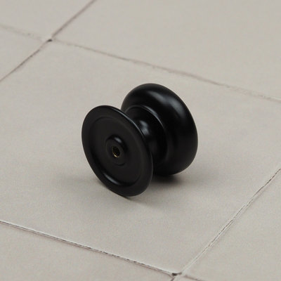 32mm Matt Black Cabinet Knob Kitchen Cupboard Door Drawer Pull Handle Wardrobe Furniture