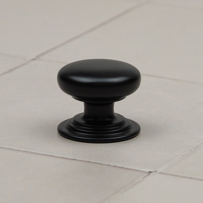 32mm Matt Black Cabinet Knob Kitchen Cupboard Door Drawer Pull Handle Wardrobe Furniture