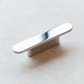 32mm Polished Chrome Cabinet Handle Silver Cupboard Door Drawer Pull Wardrobe Furniture Replacement
