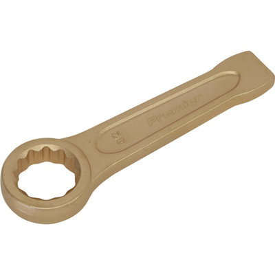 32mm Ring End Slogging Spanner - Non-Sparking - Short Profile Striking End